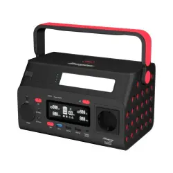 Endast idag Energizer Bärbar kraftstation med 60W PD. Svart