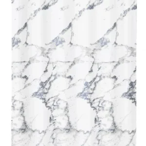 Duschdraperi Med Tyngdband Kleine Wolke Marble Grå/Vit 180x200cm Lägg i varukorgen