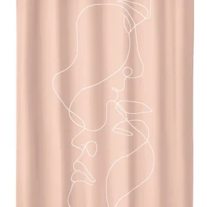 Duschdraperi Med Tyngdband Kleine Wolke Face Rosa 180x200cm Handla nu