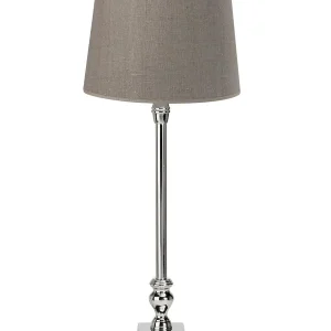 Endast denna vecka Bordslampa Silver/Natur PR Home Linné 62cm