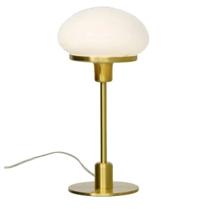 Bordslampa Glas Aneta Lighting New August Mässing/Vit 36cm Snabb frakt