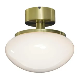 Plafond Glas Aneta Lighting New August Mässing/Vit 27cm Premium
