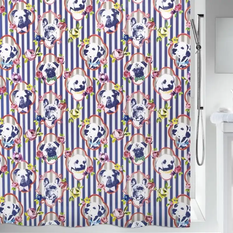 Duschdraperi PVC Spirella Superhero Blå/Röd 180x200cm Säker betalning