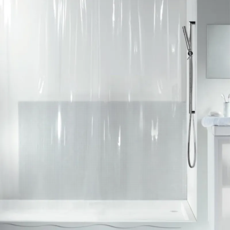 Utförsäljning Duschdraperi PEVA Spirella Transparent Clear 180x200cm