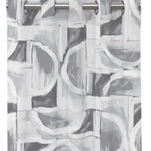 Billig Öljettgardin Redlunds Milton Grå 140x240cm 2-Pack
