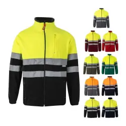 VL EROS. Tvåfärgad fleecejacka (280g/m²), i polyester (100%) Populärt val