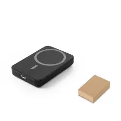 AMPERE 5. 5 000 mAh magnetisk powerbank med 15W supersnabb trådlös laddare i återvunnen ABS (100 % r Trygg betalning