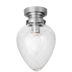 Trygg betalning Plafond Glas Antikstål IP44 Globen Lighting Juni