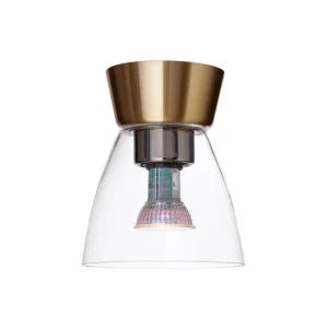 Begränsad tid Plafond IP21 Glas Klar/Mässing Dimbar Belid Bizzo 16,5cm