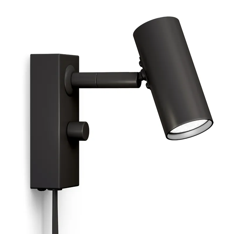 Säker betalning Vägglampa Svart Dimbar Belid Cato 14,7cm