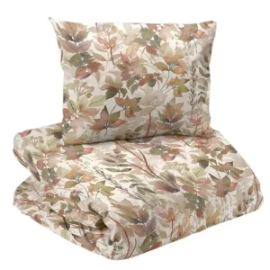 Satin Påslakanset Palermo Vinröd/Offwhite 150x210cm Redlunds Begränsat antal