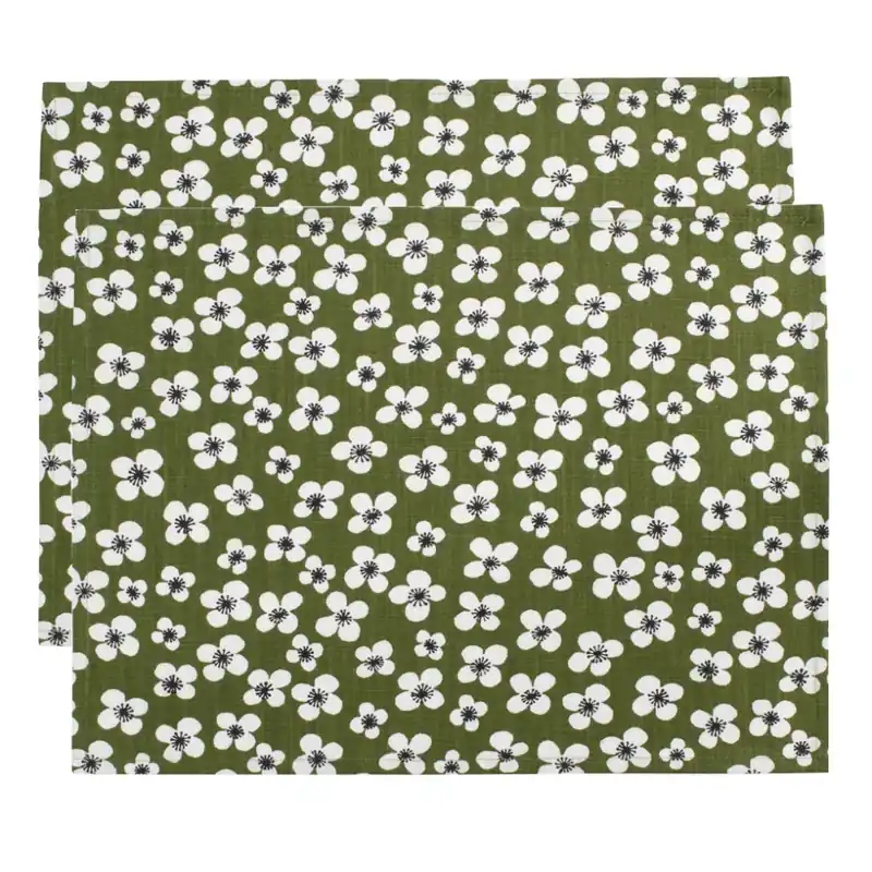 Bordstablett Belle Amie Mörkgrön 2-pack 34x45cm Almedahls Populär
