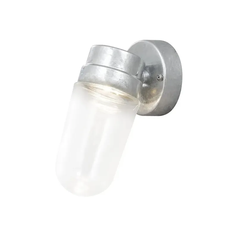 Kundfavorit Vägglampa Utomhus Vega Galvaniserad 8W LED IP54 24,5cm Konstsmide