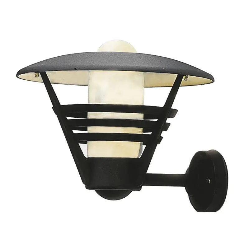 Snabb leverans Vägglampa Utomhus Gemini Svart E27 IP23 30cm Konstsmide
