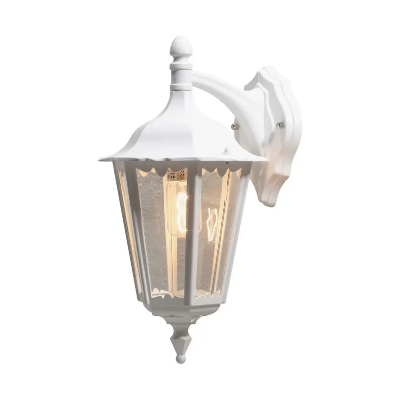 Vägglykta Utomhus Firenze Ned Vit E27 IP43 45cm Konstsmide I lager