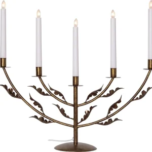 Adventsljusstake Grace Mässing 48cm Star Trading Begränsat erbjudande