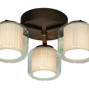 Plafond Aneta Lighting Amsterdam Vit/Brun 3L 46cm Trygg betalning