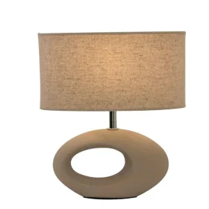 Begränsat antal Bordslampa Keramik Aneta Lighting Olina Brun/Beige 24cm