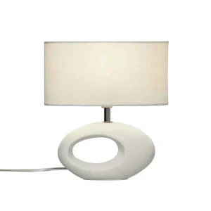 Expressleverans Bordslampa Keramik Aneta Lighting Olina Vit 24cm