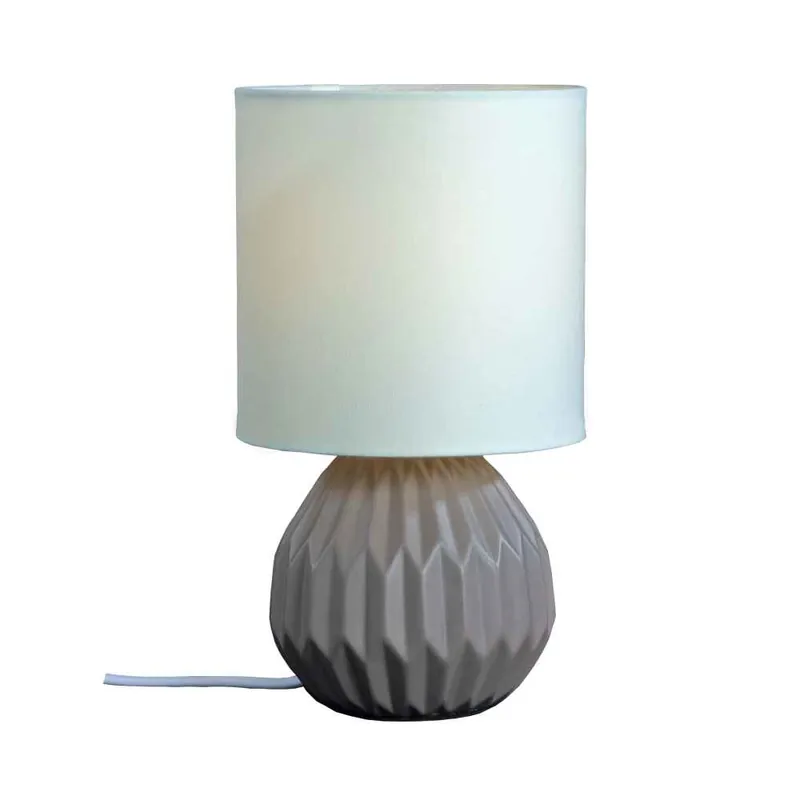 Bordslampa Keramik Aneta Lighting Charlotte Brun 23cm Lågt pris