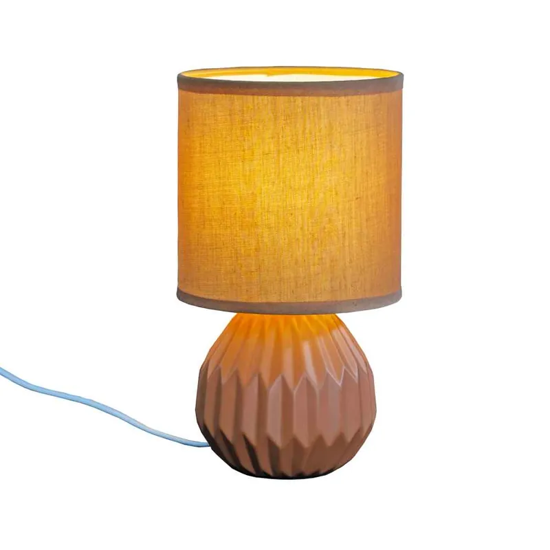 Bordslampa Keramik Aneta Lighting Charlotte Terrakotta 23cm Trygg betalning