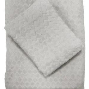 Handduk Nina Royal Diamond Ljusgrå 50x70cm Begränsad tid