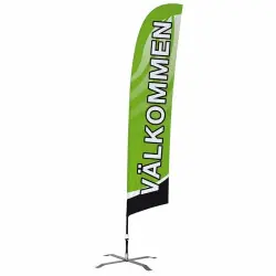 Bästa pris Beachflagga VÄLKOMMEN 50x230 cm