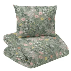 Begränsat antal Påslakanset Blommigt Redlunds Backa Grön 150x210cm