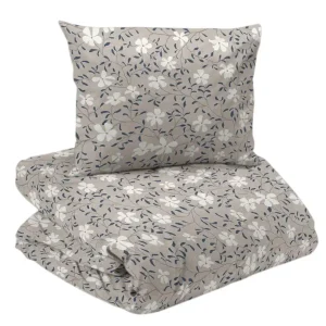 risnedsättning Påslakanset Blommigt Redlunds Hedvig Linnebeige/Blå 150x210cm