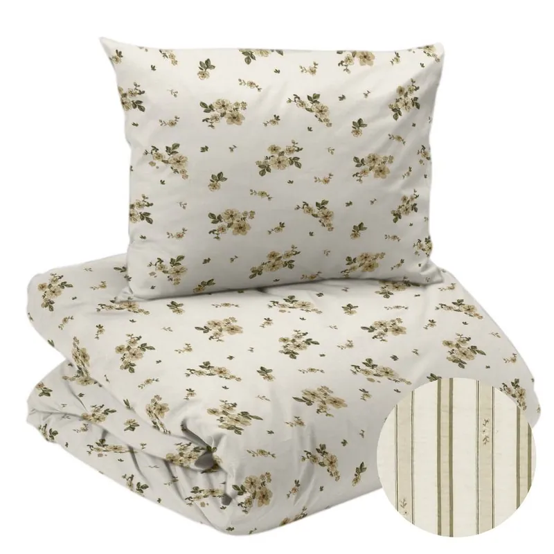 Bäckebölja Påslakanset Redlunds Stina Beige 150x210cm Expressleverans
