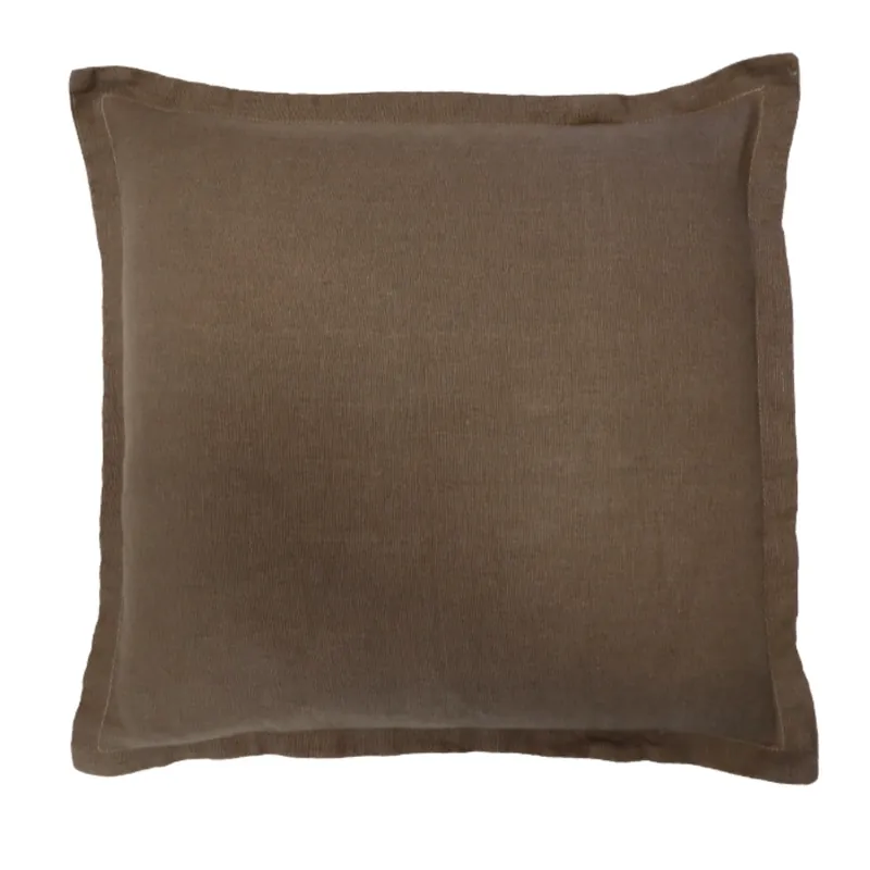 Fynd Kuddfodral Linne Nina Royal Brun 45x45cm