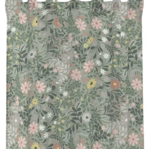 Begränsad tid Gardin Blommig Redlunds Backa Grön 140x250cm 2-Pack