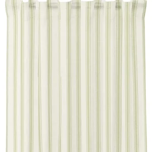 Sista chansen Gardin Randig Redlunds Madicken Grön 2-Pack 140x250cm
