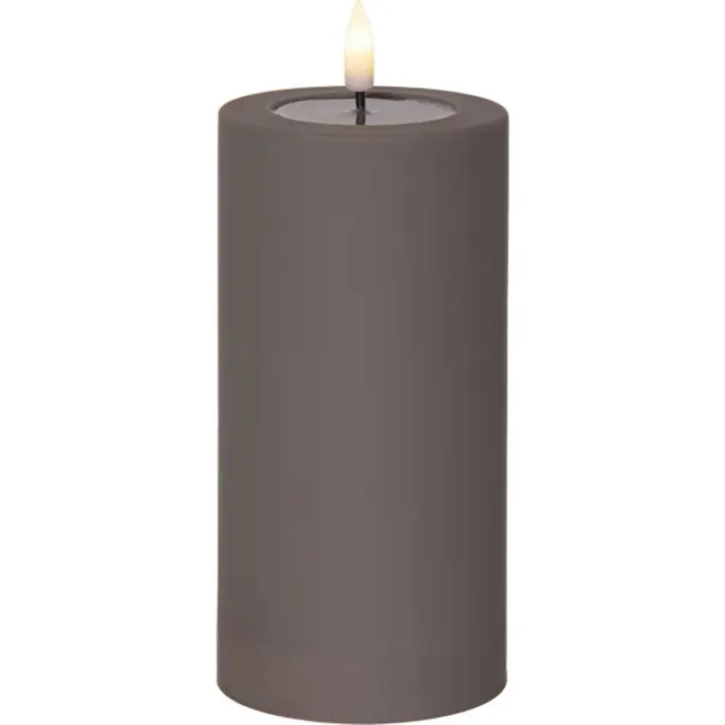Blockljus LED Utomhus Star Trading Flamme Soft Mullvad 7,5x17,5cm Premium