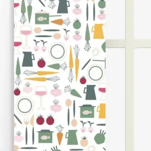 Trygg betalning Panelgardin Arvidssons Textil Dinner Grön 43x235cm 2-Pack
