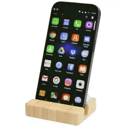 Algol telefonställ och fidget-leksak av återvunnen plast med detaljer i bambu Kundfavorit