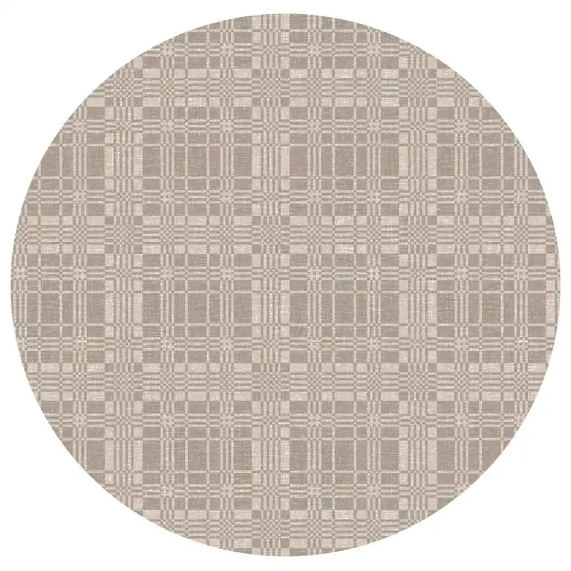 Beställ nu Rund Vaxduk Nina Royal Dräll Beige Ø140cm