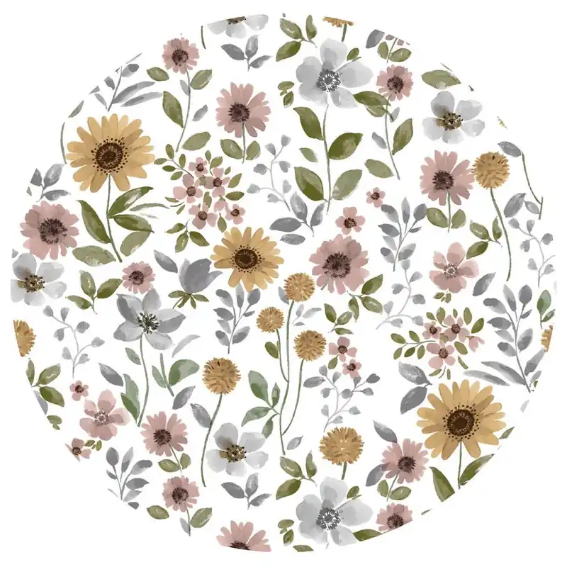 Rund Vaxduk Nina Royal Växande Rosa Ø140cm Begränsat erbjudande