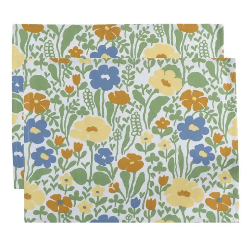 Trygg betalning Bordstablett Almedahls Fauna Gulgrön 34x45cm 2-Pack