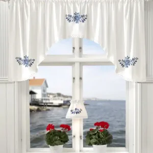 Begränsad tid Bågkappa Fanny med broderade blommor