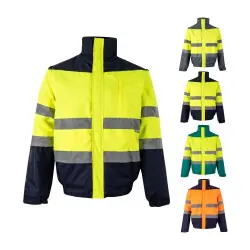VL JUPITER. Tvåfärgad vadderad jacka (180g/m²) i polyester (100%), med PU-beläggning Kundfavorit