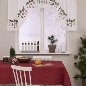 Utförsäljning Gardinbåge Juldekoration med tryckt julmotiv