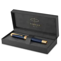 Parker Duofold Prestige Blue Chevron Fountain Pen Medium nib Köp online