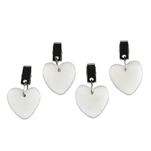 Erbjudande 4-pack Hjärtformade duktyngder av sten.