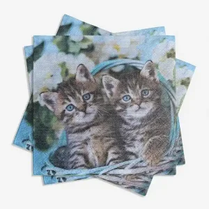 Servetter 1st 20-pack Kattungar Erbjudandepris