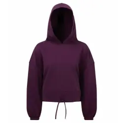 Womens Cropped Oversize Hoodie Begränsad tid