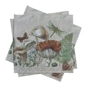 Kampanjpris Servetter Svamp beige