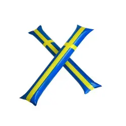 Beställ nu Applådstavar 2-pack - Svenska flaggan