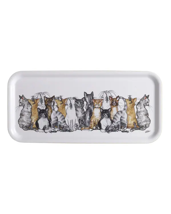 Säker betalning Bricka med handritat motiv Katt