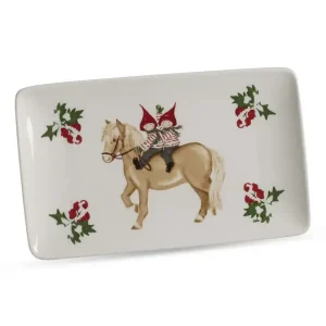 Rabatter Assiett/serveringsfat med handritat motiv Jul 1-pack